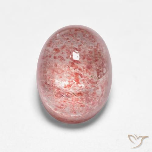 1.91ct Naturel Rose moyen Quartz fraise, ovale, Translucide