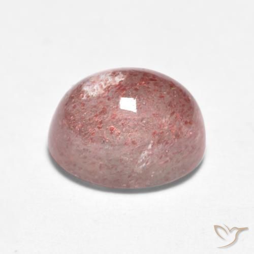 Quartz fraise Rose moyen naturelle ovale, 1.91 ct, Translucide