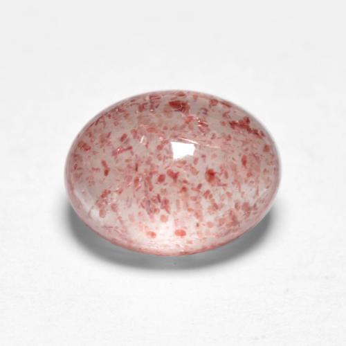 Quartz fraise Rose moyen-léger naturelle Coupe ovale, 1.69 ct, Translucide