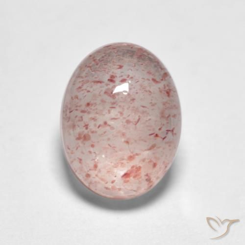 1.78ct Naturel Rose clair Quartz Fraise, ovale, Translucide