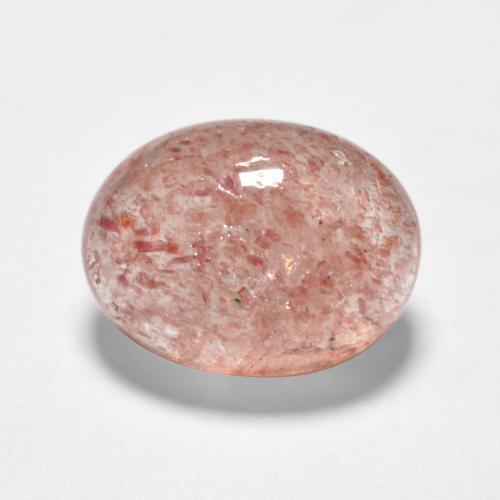 Quartz fraise Rose terreux naturelle Coupe ovale, 1.49 ct, Translucide