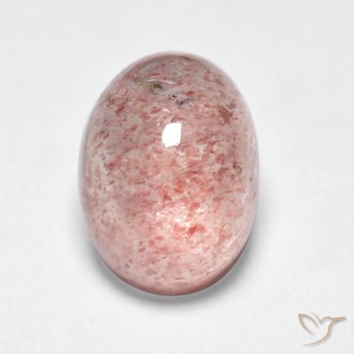 1.75ct Naturel Rose clair Quartz fraise, ovale, Translucide