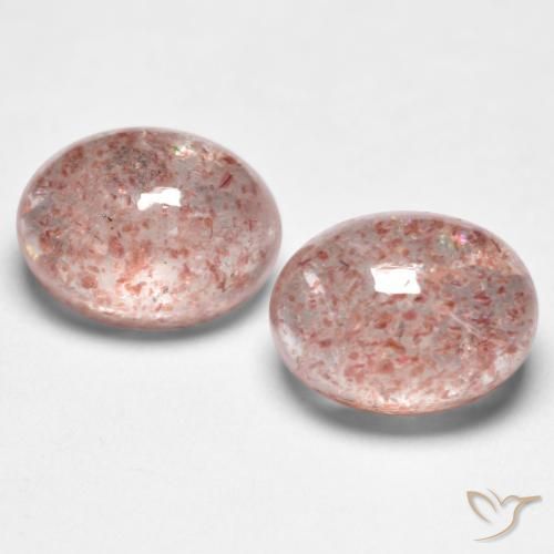 Shop natural 3.26ct Rose clair Quartz Fraise gems, ovale, from Russie at GemSelect. In stock, global shipping!