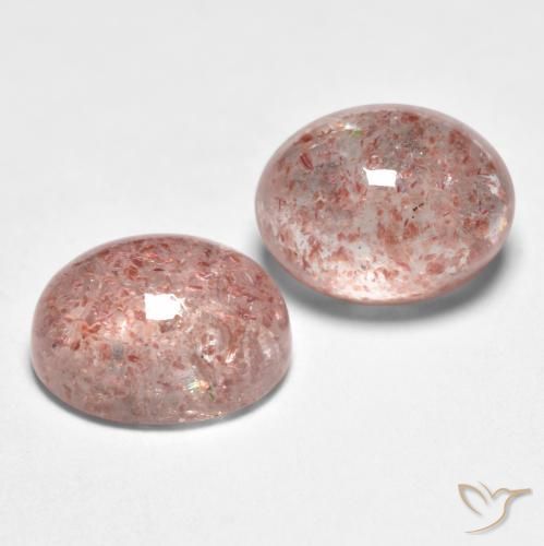 Shop natural 3.26ct Rose clair Quartz Fraise gems, ovale, from Russie at GemSelect. In stock, global shipping!