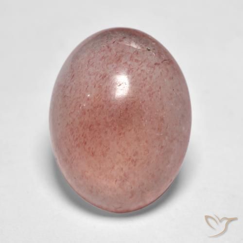 7.34ct Naturel Ton rose Quartz Fraise, ovale, Translucide