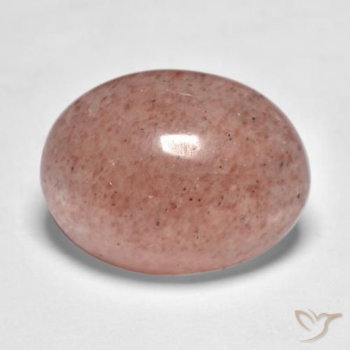 Quartz fraise Rouge coccinelle naturelle ovale, 7.32 ct, Translucide