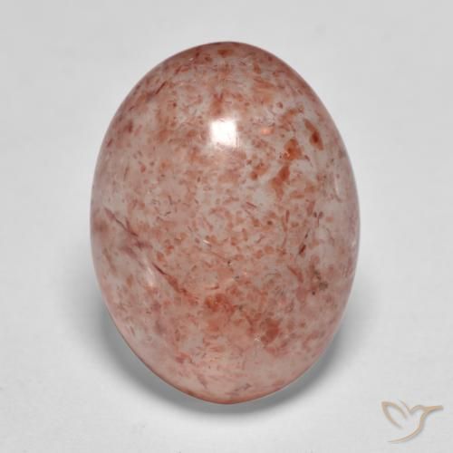 7.92ct Naturel Rose terreux Quartz Fraise, ovale, Translucide