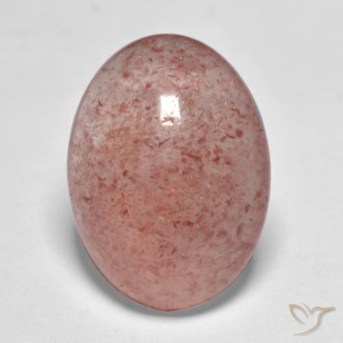 7.24ct Naturel Rose moyen Quartz fraise, ovale, Translucide