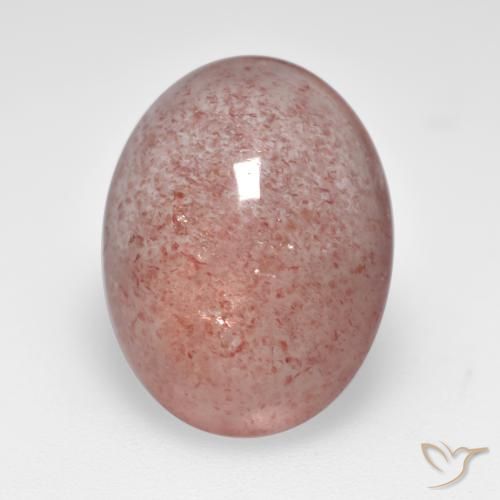 8.33ct Naturel Rose moyen Quartz Fraise, ovale, Translucide