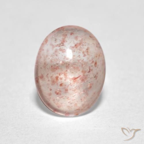 0.92ct Naturel Rose clair Quartz Fraise, ovale, Transparent