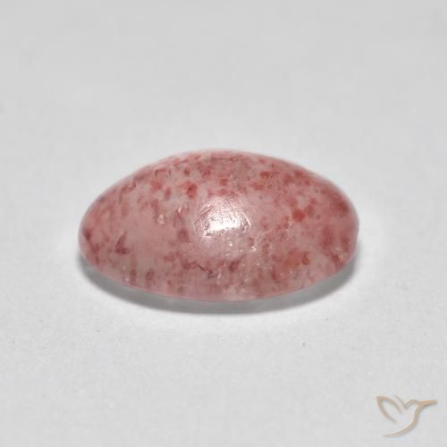 Quartz fraise Rose moyen-léger naturelle ovale, 0.98 ct, Translucide