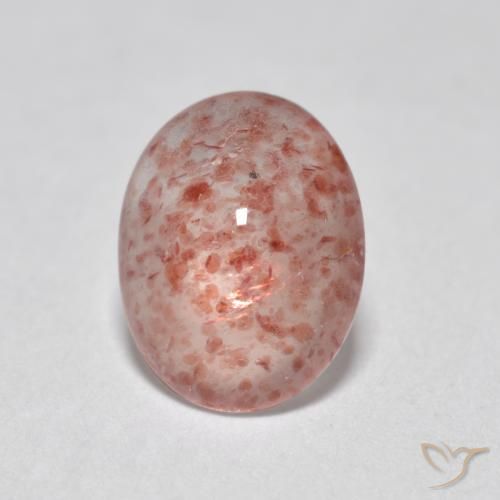 0.93ct Naturel Rose clair Quartz fraise, ovale, Translucide