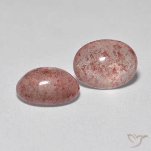 Shop natural 2.07ct Rose terreux Quartz Fraise gems, ovale, from Russie at GemSelect. In stock, global shipping!