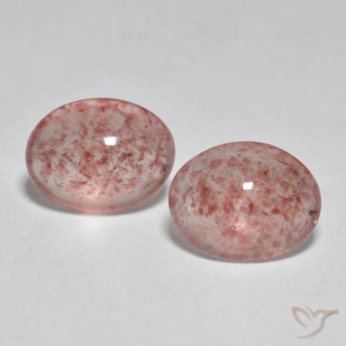 Shop natural 2.09ct Rose terreux Quartz Fraise gems, ovale, from Russie at GemSelect. In stock, global shipping!