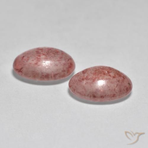 Shop natural 2.09ct Rose terreux Quartz Fraise gems, ovale, from Russie at GemSelect. In stock, global shipping!