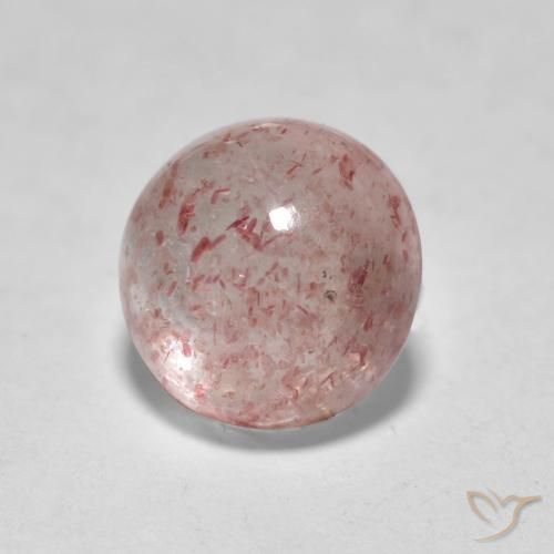 Quartz fraise Rose clair naturelle Tour, 1.63 ct, Translucide