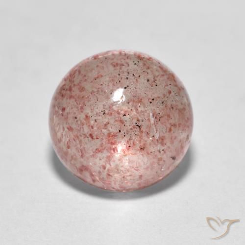 2.35ct Naturel Rose terreux Quartz Fraise, Tour, Translucide