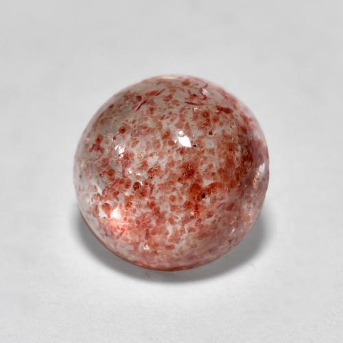 Quartz fraise rose naturelle coupe roude, 1,64 ct, translucide