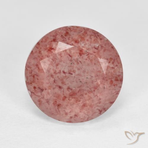 4.40ct Naturel Rose Quartz fraise, Tour, Translucide