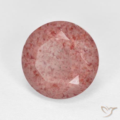 Quartz fraise Rose naturelle Tour, 4.40 ct, Translucide
