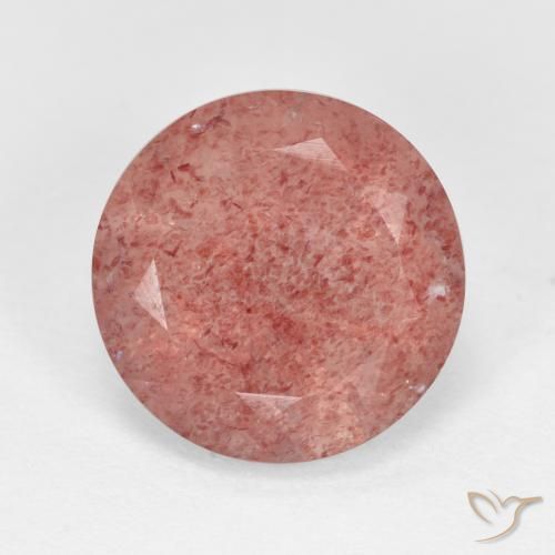 4.46ct Naturel Rose moyen Quartz fraise, Tour, Translucide