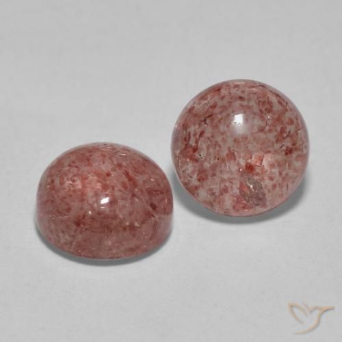 Achetez naturel 3.35ct Rose moyen Quartz fraise gems, Coupe roude, En provenance Russie chez GemSelect. En stock, livraison internationale!