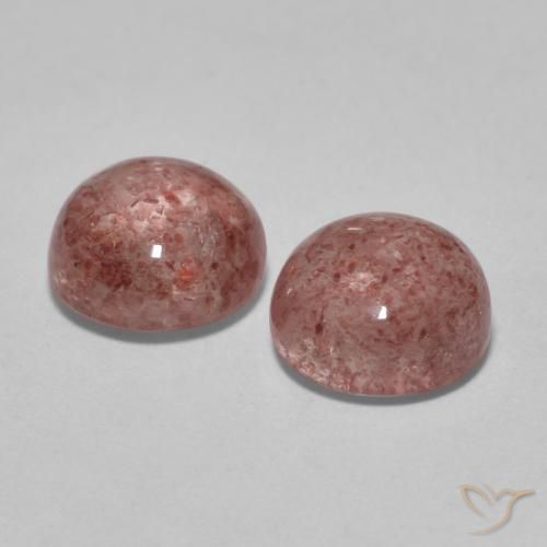 Achetez naturel 3.35ct Rose moyen Quartz fraise gems, Coupe roude, En provenance Russie chez GemSelect. En stock, livraison internationale!