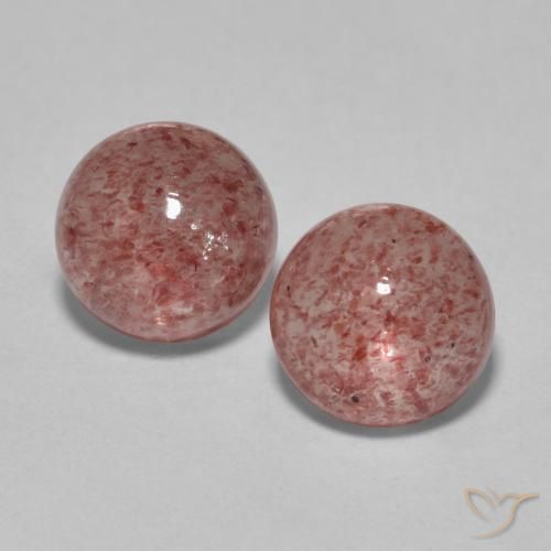 Shop natural 3.67ct Rose moyen Quartz fraise gems, Tour, from Russie at GemSelect. In stock, global shipping!
