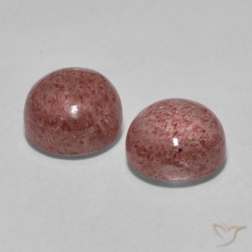 Shop natural 3.67ct Rose moyen Quartz fraise gems, Tour, from Russie at GemSelect. In stock, global shipping!