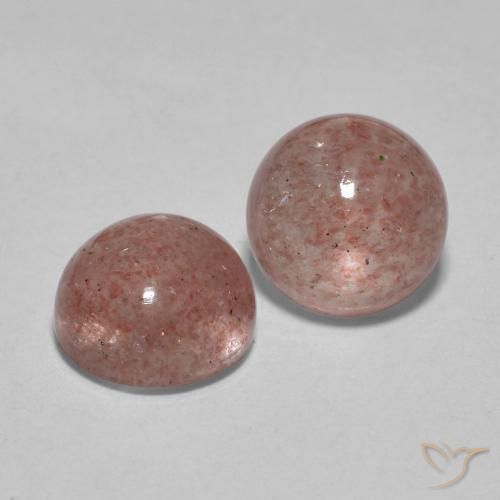 Shop natural 3.40ct Bois de rose léger Quartz fraise gems, Tour, from Russie at GemSelect. In stock, global shipping!