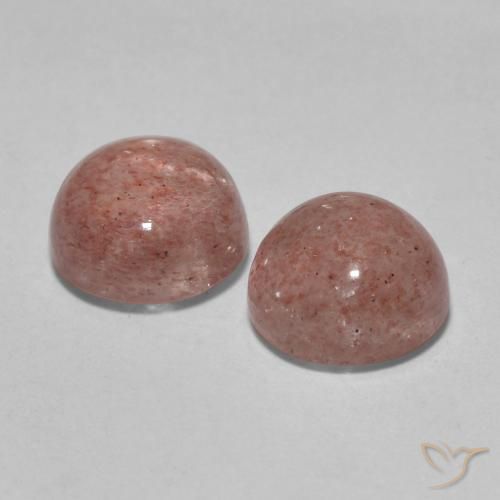 Shop natural 3.40ct Bois de rose léger Quartz fraise gems, Tour, from Russie at GemSelect. In stock, global shipping!