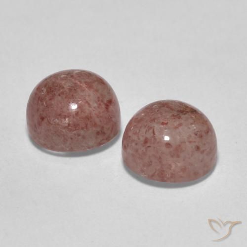 Shop natural 2.55ct Bois de rose léger Quartz fraise gems, Tour, from Russie at GemSelect. In stock, global shipping!