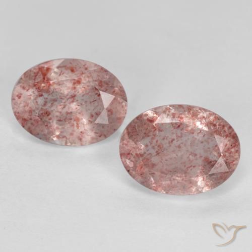 Shop natural 2.30ct Rose terreux Quartz Fraise gems, ovale, from Russie at GemSelect. In stock, global shipping!
