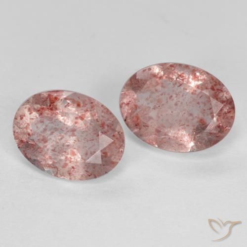 Shop natural 2.30ct Rose terreux Quartz Fraise gems, ovale, from Russie at GemSelect. In stock, global shipping!