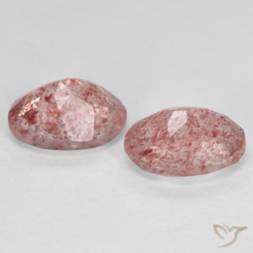 Shop natural 2.53ct Rose moyen-léger Quartz fraise gems, ovale, from Russie at GemSelect. In stock, global shipping!