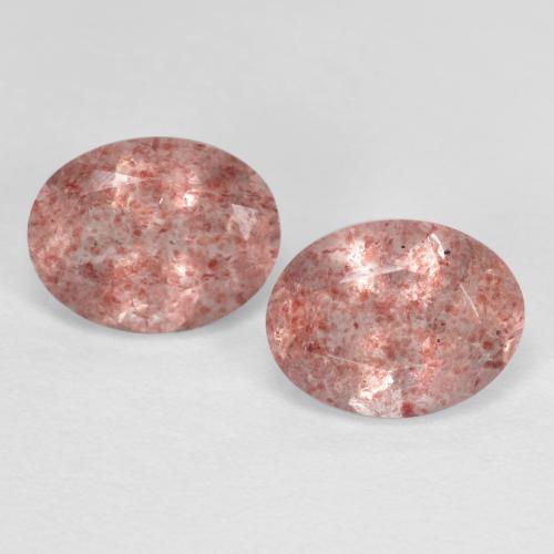 Achetez naturel 2,35ct rose terreux quartz fraise gems, coupe ovale, en provenance russie chez gemselect. en stock, livraison internationale!