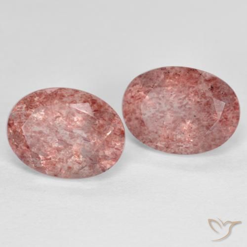 Shop natural 2.79ct Rose Quartz fraise gems, ovale, from Russie at GemSelect. In stock, global shipping!