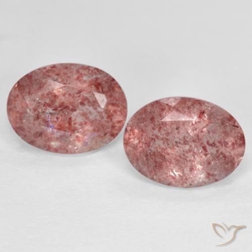 Shop natural 2.47ct Rose moyen Quartz Fraise gems, ovale, from Russie at GemSelect. In stock, global shipping!