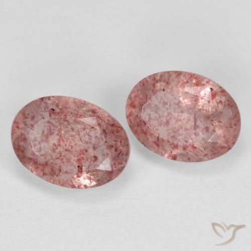 Shop natural 2.92ct Rose moyen Quartz fraise gems, ovale, from Russie at GemSelect. In stock, global shipping!