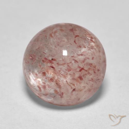 Quartz fraise Rose terreux naturelle Tour, 1.89 ct, Translucide