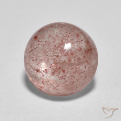Quartz fraise Rose moyen naturelle Tour, 2.77 ct, Translucide