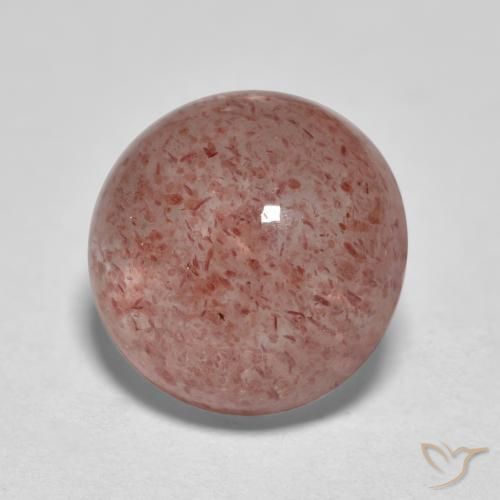 Quartz fraise Rose léger naturelle Tour, 3.56 ct, Translucide