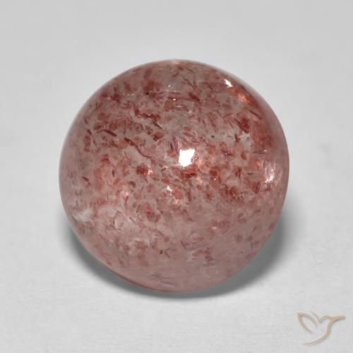 Quartz fraise Rose clair naturelle Tour, 3.84 ct, Translucide