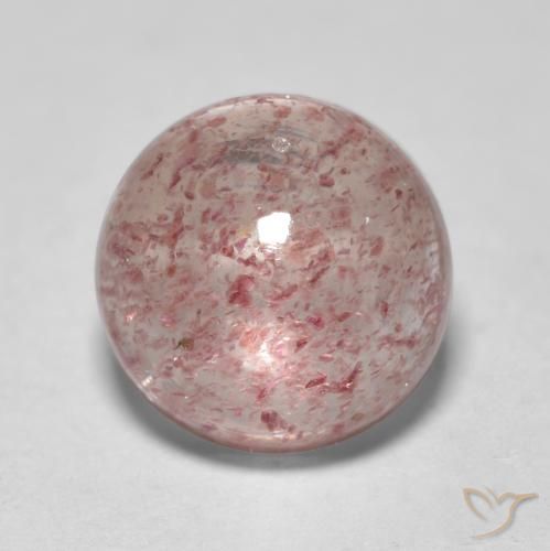 2.69ct Naturel Rose clair Quartz Fraise, Tour, Translucide