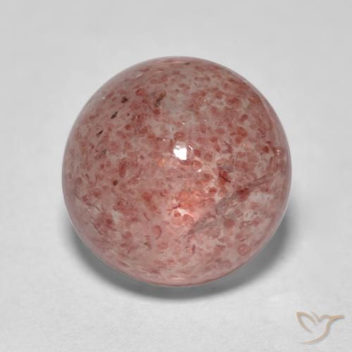 2.89ct Naturel Rose moyen Quartz fraise, Tour, Translucide