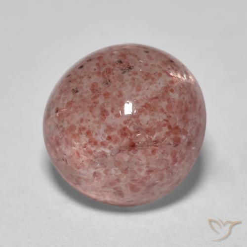 Quartz fraise Rose moyen naturelle Tour, 2.89 ct, Translucide