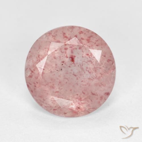 2.40ct Naturel Rose clair Quartz fraise, Tour, Translucide