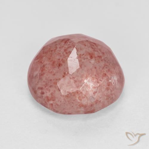 Quartz fraise Rose léger naturelle Tour, 3.03 ct, Translucide