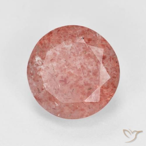Quartz fraise Rose moyen naturelle Tour, 2.97 ct, Translucide