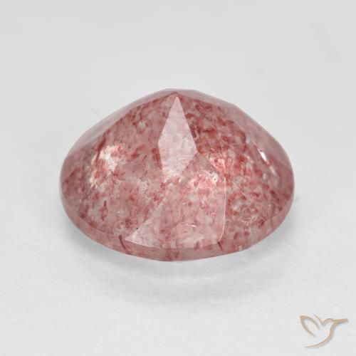 Quartz fraise Rose moyen-léger naturelle Tour, 2.76 ct, Translucide
